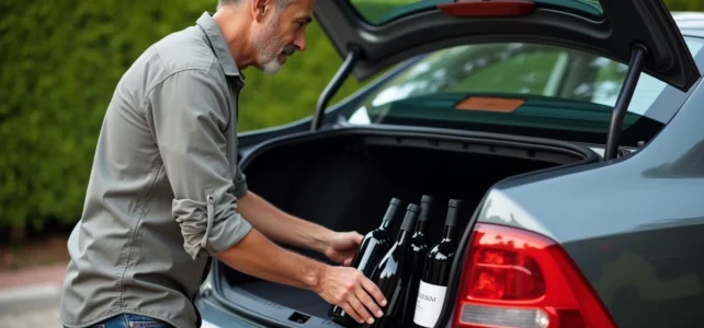 Tout savoir sur la limite de transport de vin en voiture et les règles à respecter